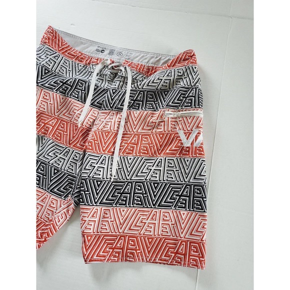 RVCA Red and Black Athletic Shorts - Picture 3 of 10